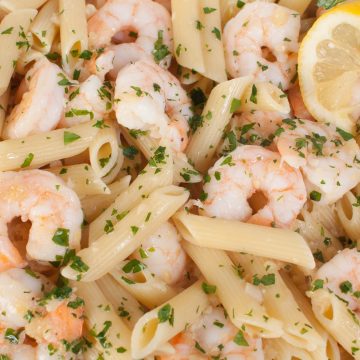 Penne Shrimp Scampi – Half Pan