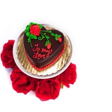 4″ Chocolate Heart Cake