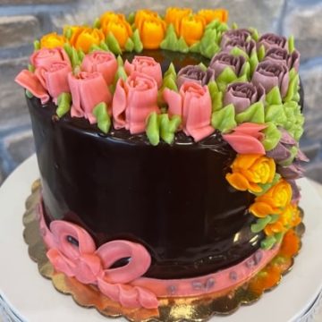 6″ Floral Mousse Cake