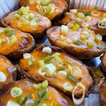 Chili Cheese Potato Skins