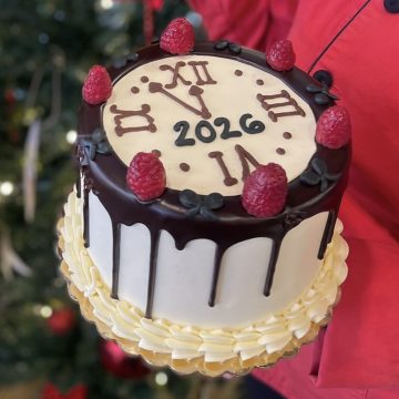 6″ Black Tie Chocolate Mousse Cake