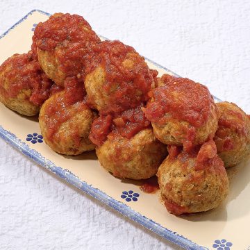 Homemade All Beef Meatballs in Sauce