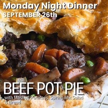 September 26th – Beef Pot Pie