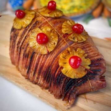 Caramelized Pineapple & Brown Sugar Glazed Ham