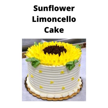 6″ Sunflower Limoncello Cake