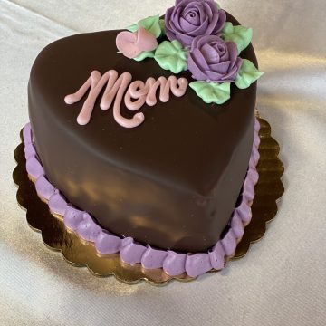 4″ Chocolate Heart Cake