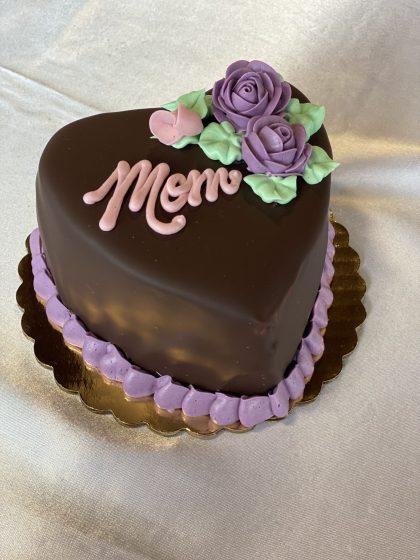 4″ Chocolate Heart Cake