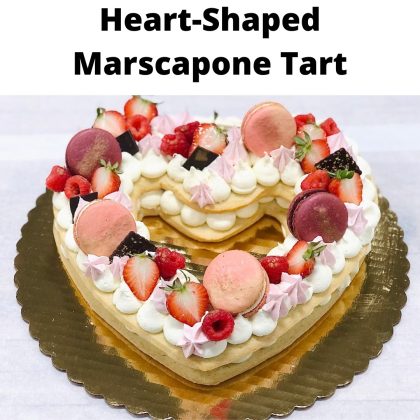 8″ Heart Shaped Mascarpone Tart