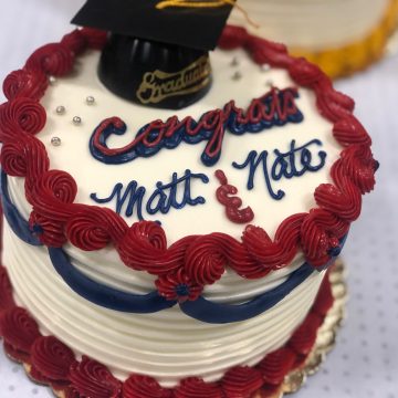 6″ Chocolate Raspberry Cake w/ Vanilla Buttercream